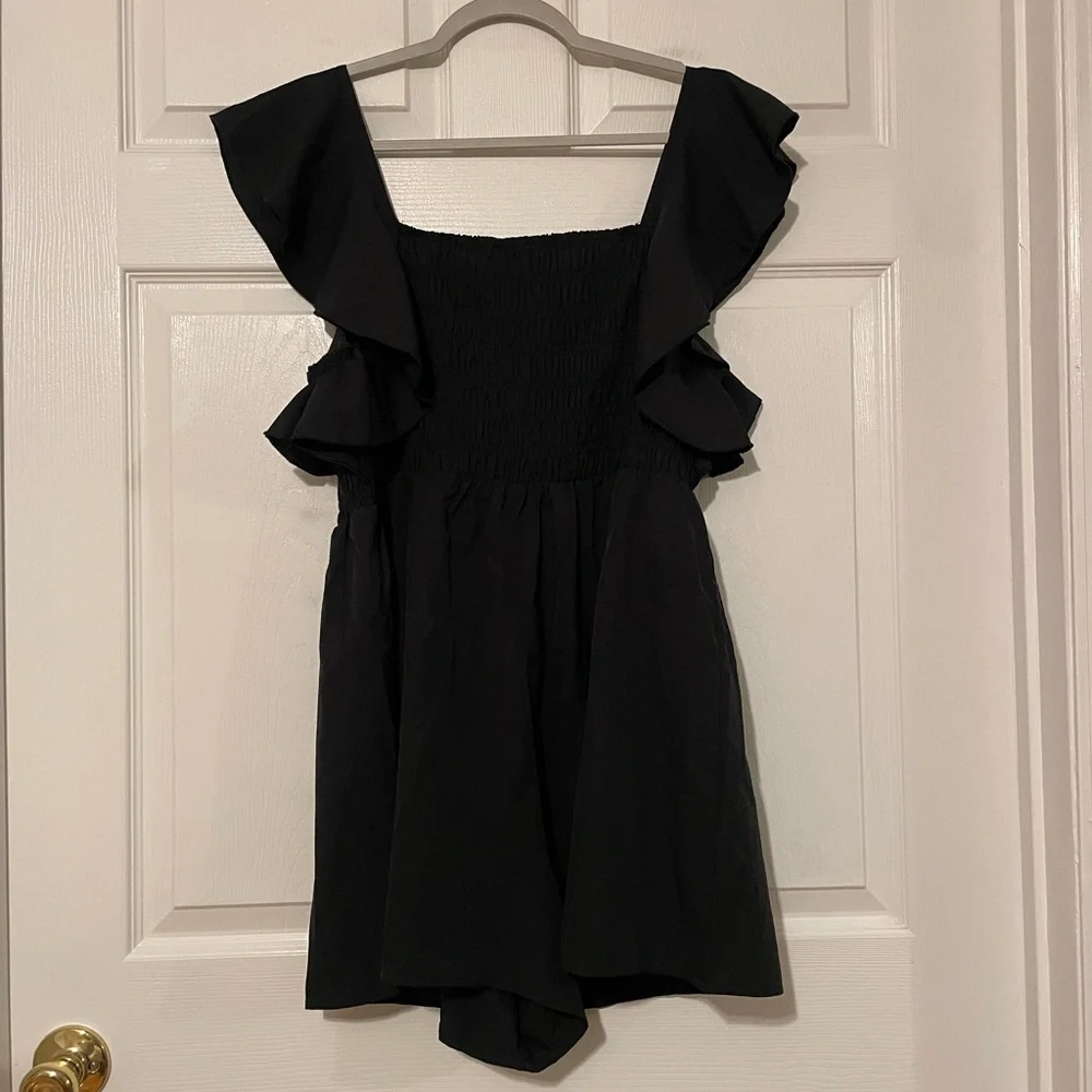 SHEIN Black Romper with Stretchy Chest - Picture 4 of 4